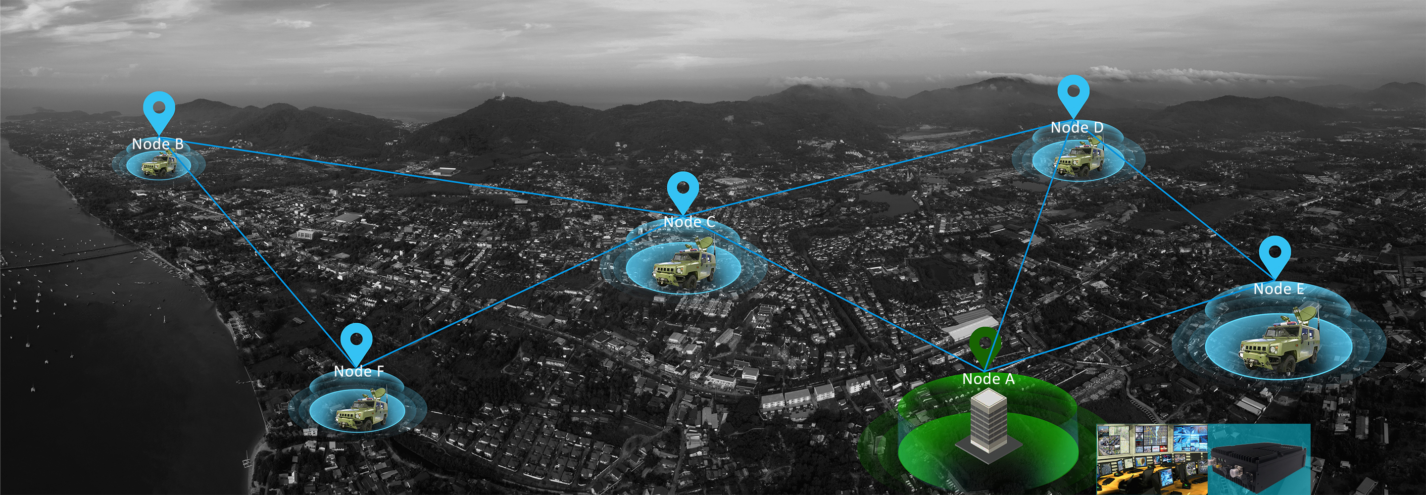 Luftaufnahme, Drohnenaufnahme, Blick aus der Vogelperspektive auf die Stadt Phuket, Thailand, bei gutem Wetter, klarer blauer Himmelshintergrund;Shutterstock-ID 1646501176;andere: -;Auftragsbestätigung: -;Klient: -;Arbeit: -